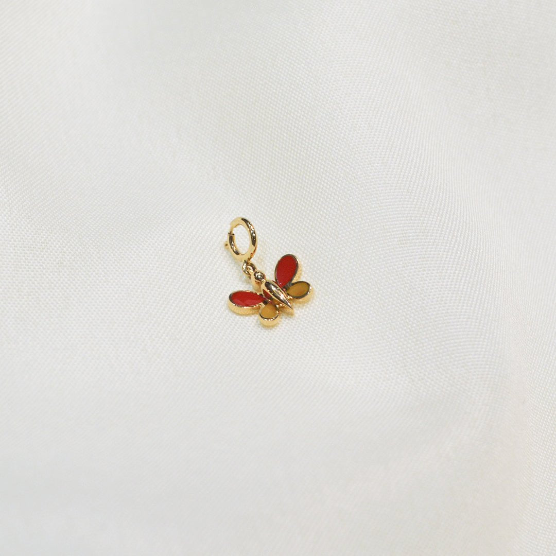 Butterfly Gold Charm - zivar.in