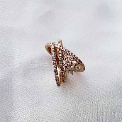 Fiorella rose gold Diamond Ring