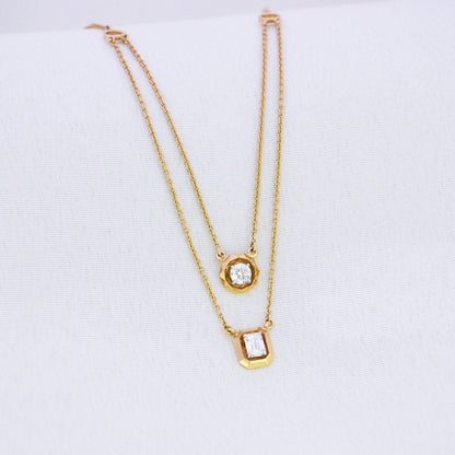 Layered Diamond Neckpiece - zivar.in