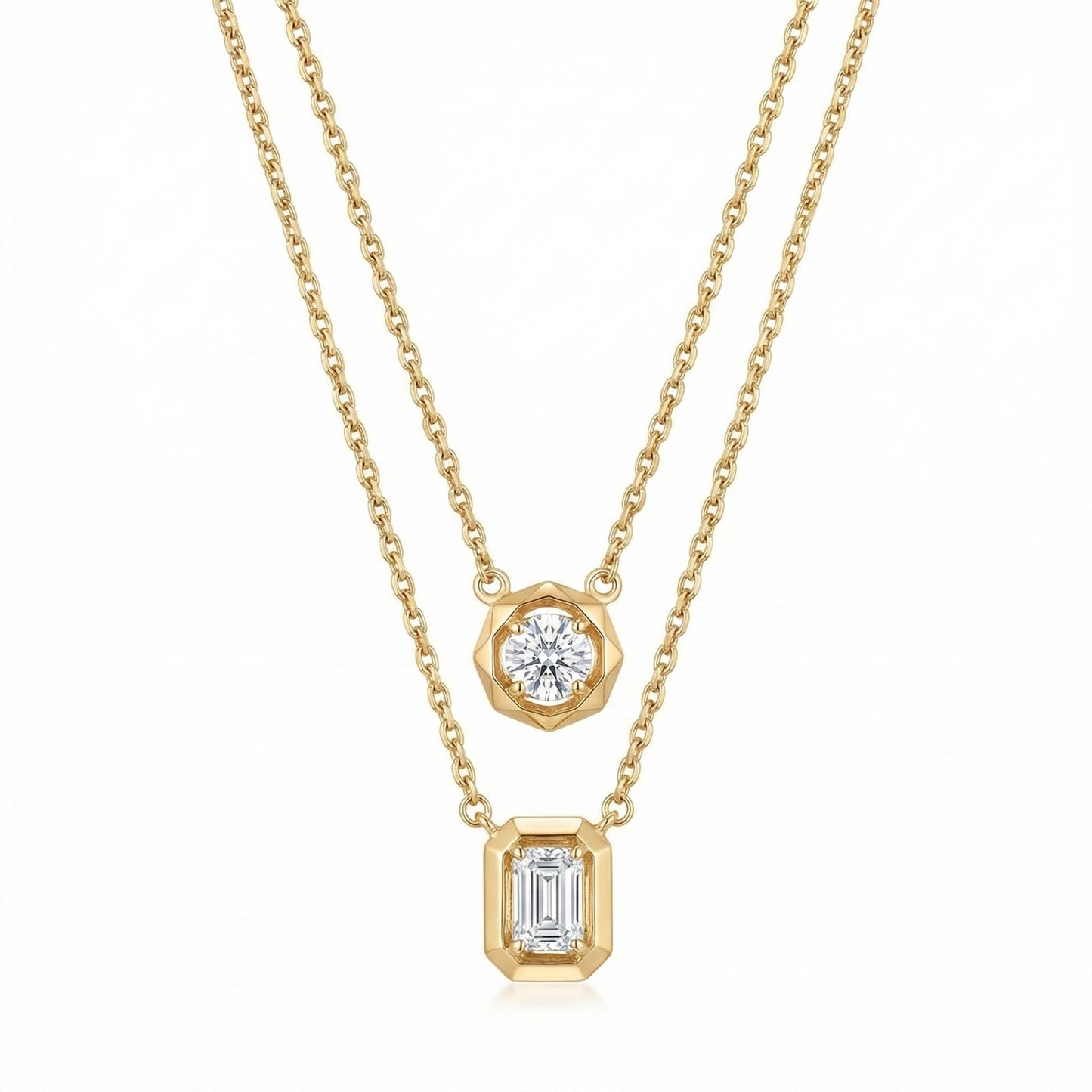 Layered Diamond Neckpiece