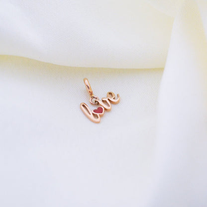 Love Gold Charm - zivar.in
