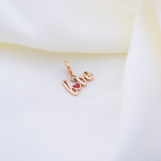 Love Gold Charm - zivar.in