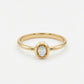 Oval Diamond Solitaire Ring