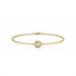 Pear Diamond Solitaire Bracelet