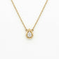 Pear Diamond Solitaire Neckpiece