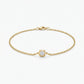 Princess Diamond Solitaire Bracelet