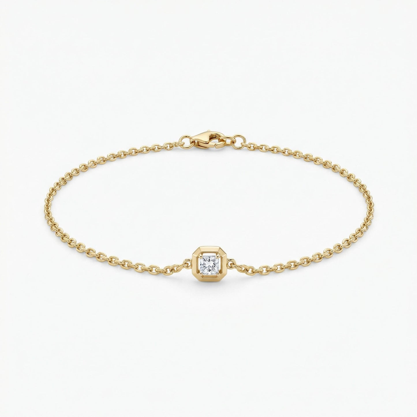 Princess Diamond Solitaire Bracelet