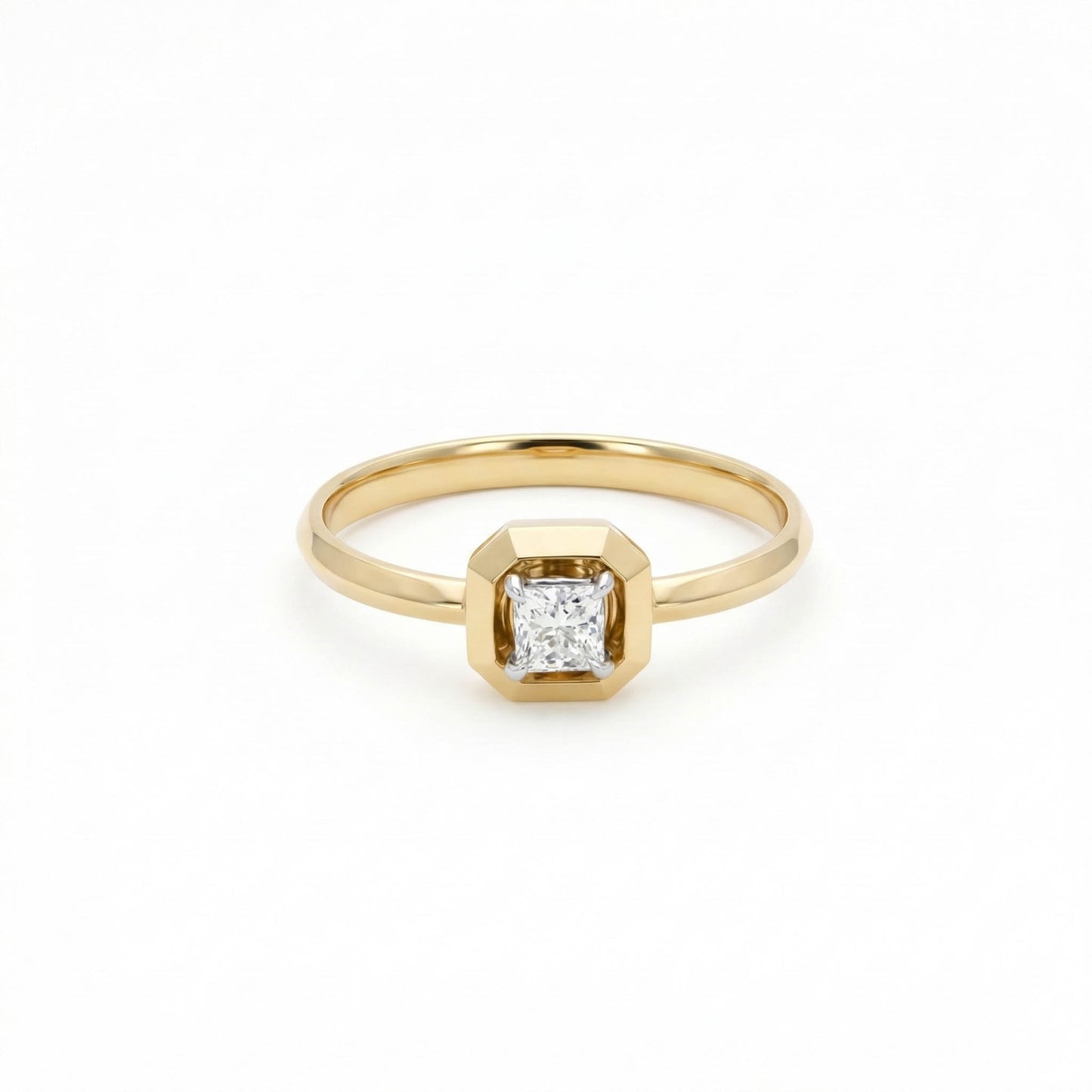 Princess Diamond Solitaire Ring
