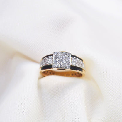 Sylas Diamond Ring in 18K Rose Gold with 0.667 Ct SI GH Diamonds - Zivar.in