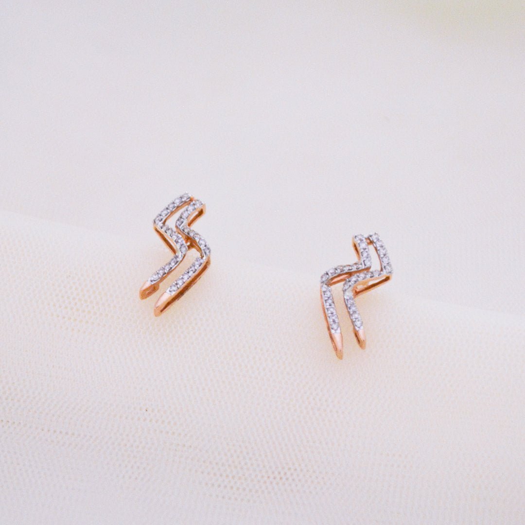 Thunder Diamond Earrings - zivar.in