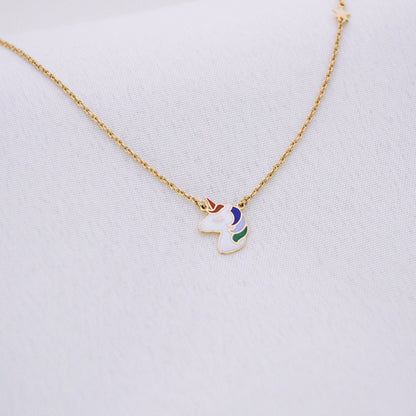 Unicorn Gold Neckpiece - zivar.in