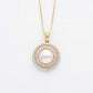 White Pearl Diamond Pendant