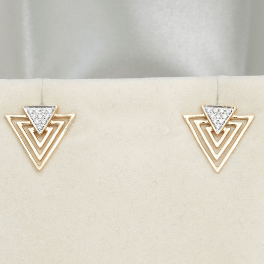 Tri-O-Metry Diamond Earring