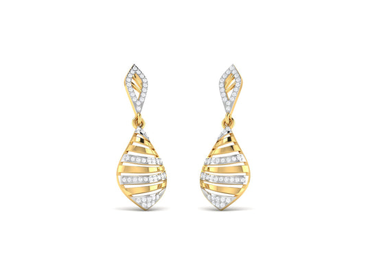 ZIG ZAG DIAMOND EARRING