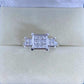 Alexa 14K White Gold Diamond Ring with 0.575 Ct SI GH Diamonds - Princess Cut - Zivar.in