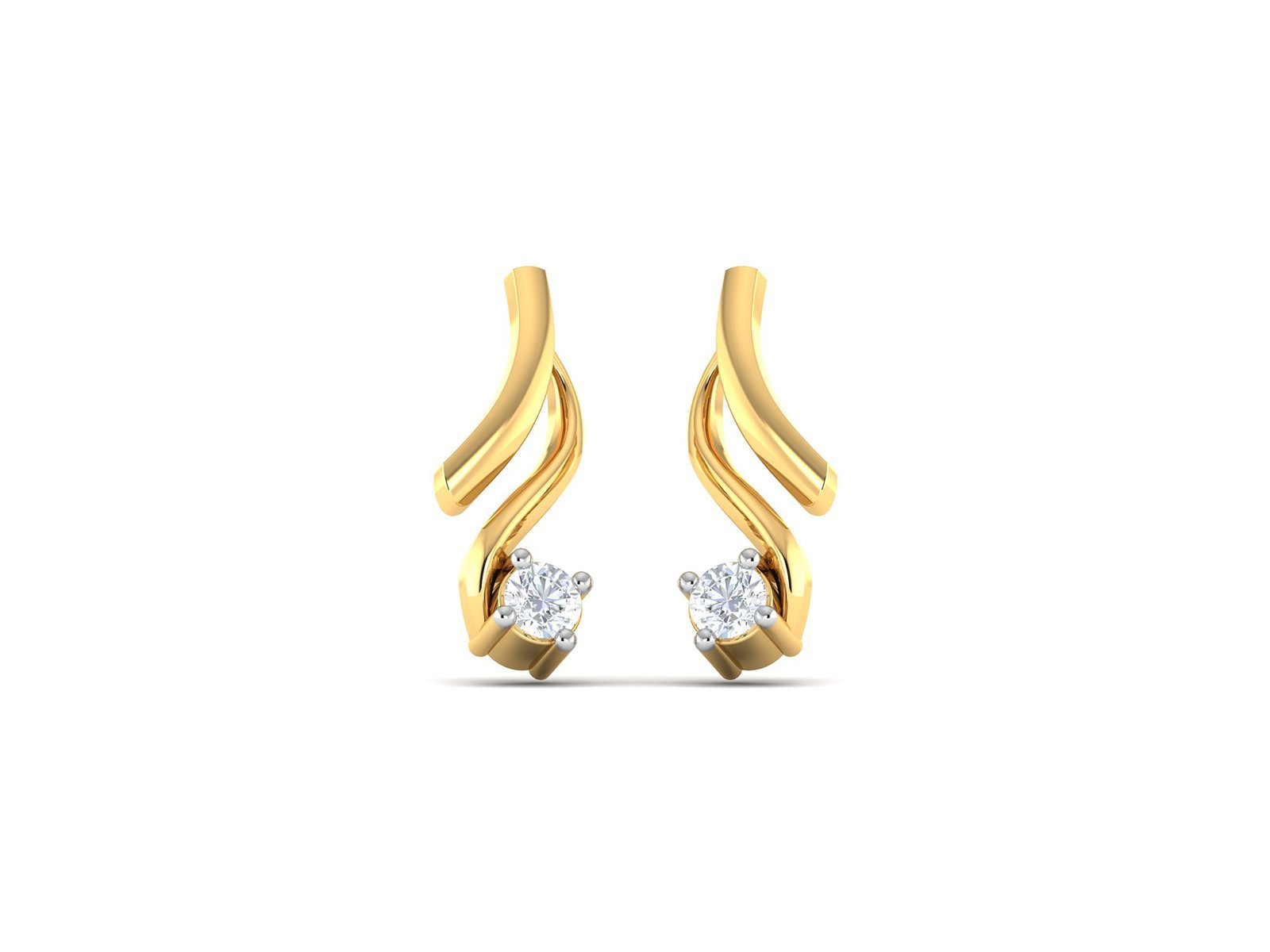 AXIS DIAMOND EARRING - zivar.co