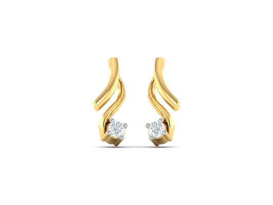 AXIS DIAMOND EARRING - zivar.co