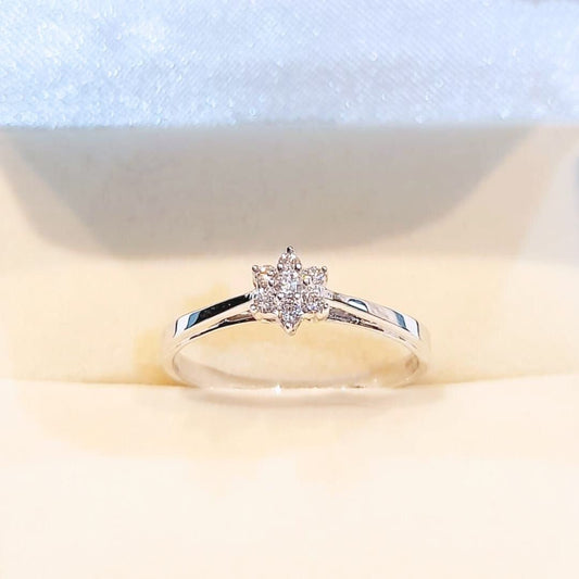 Carol Flower Diamond Ring - zivar.in