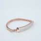 14KT Rose Gold Diamond Bracelet with 2.114 Carat Round VS GH Certified Diamonds - Zivar.in