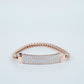 14KT Rose Gold Diamond Bracelet with 2.114 Carat Round VS GH Certified Diamonds - Zivar.in