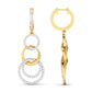 DAZZLING CIRCLES DIAMOND EARRING - zivar.co