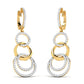 DAZZLING CIRCLES DIAMOND EARRING - zivar.co