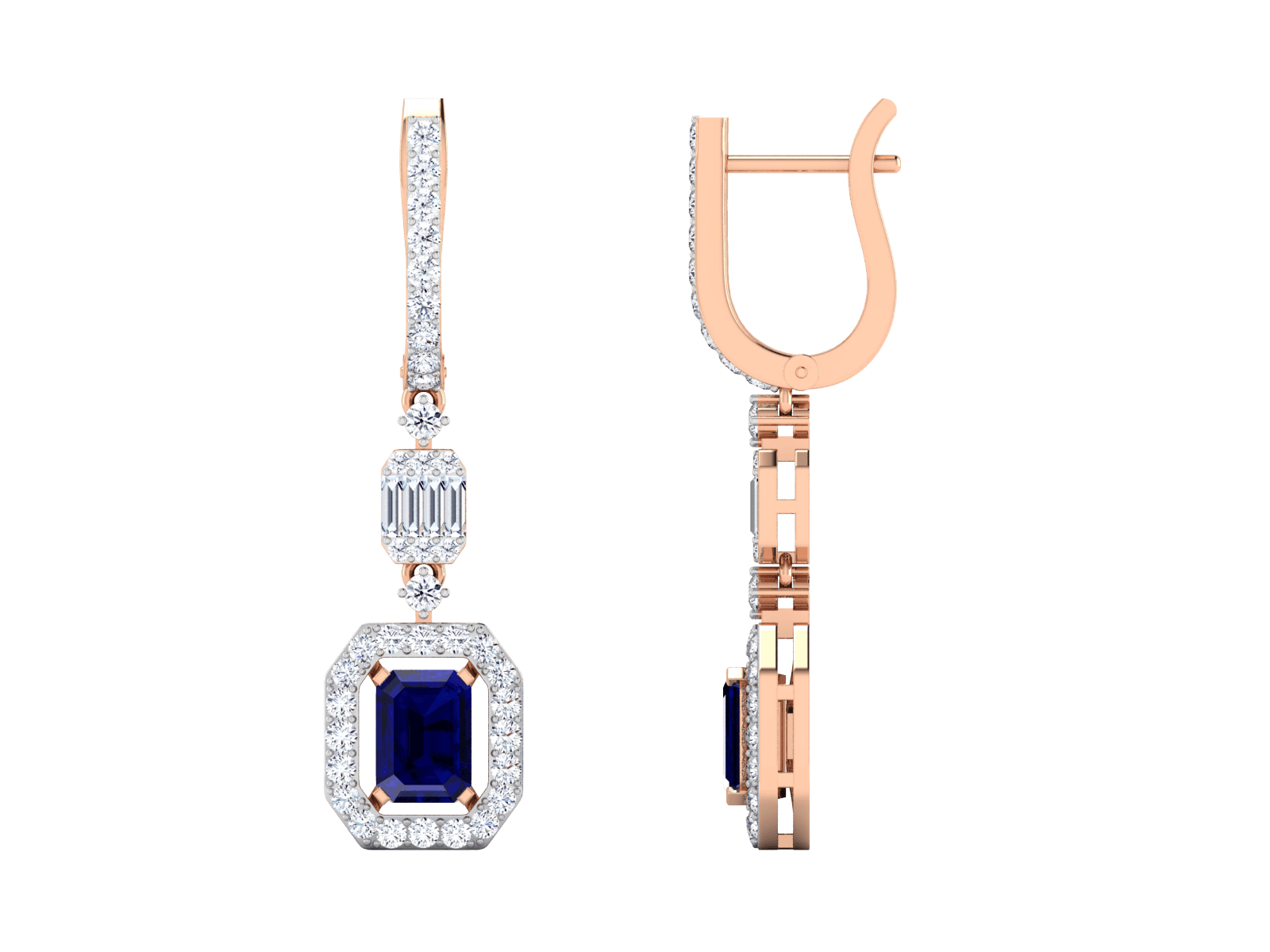 Droppy Errie Diamond Earring - zivar.in