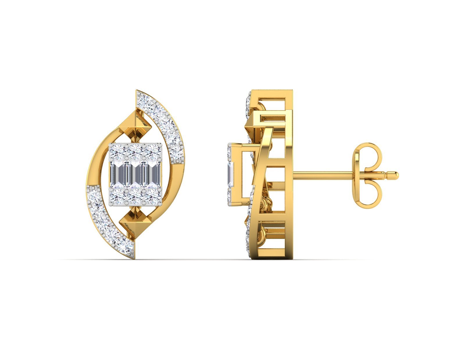 Emma Diamond Earrings - zivar.in