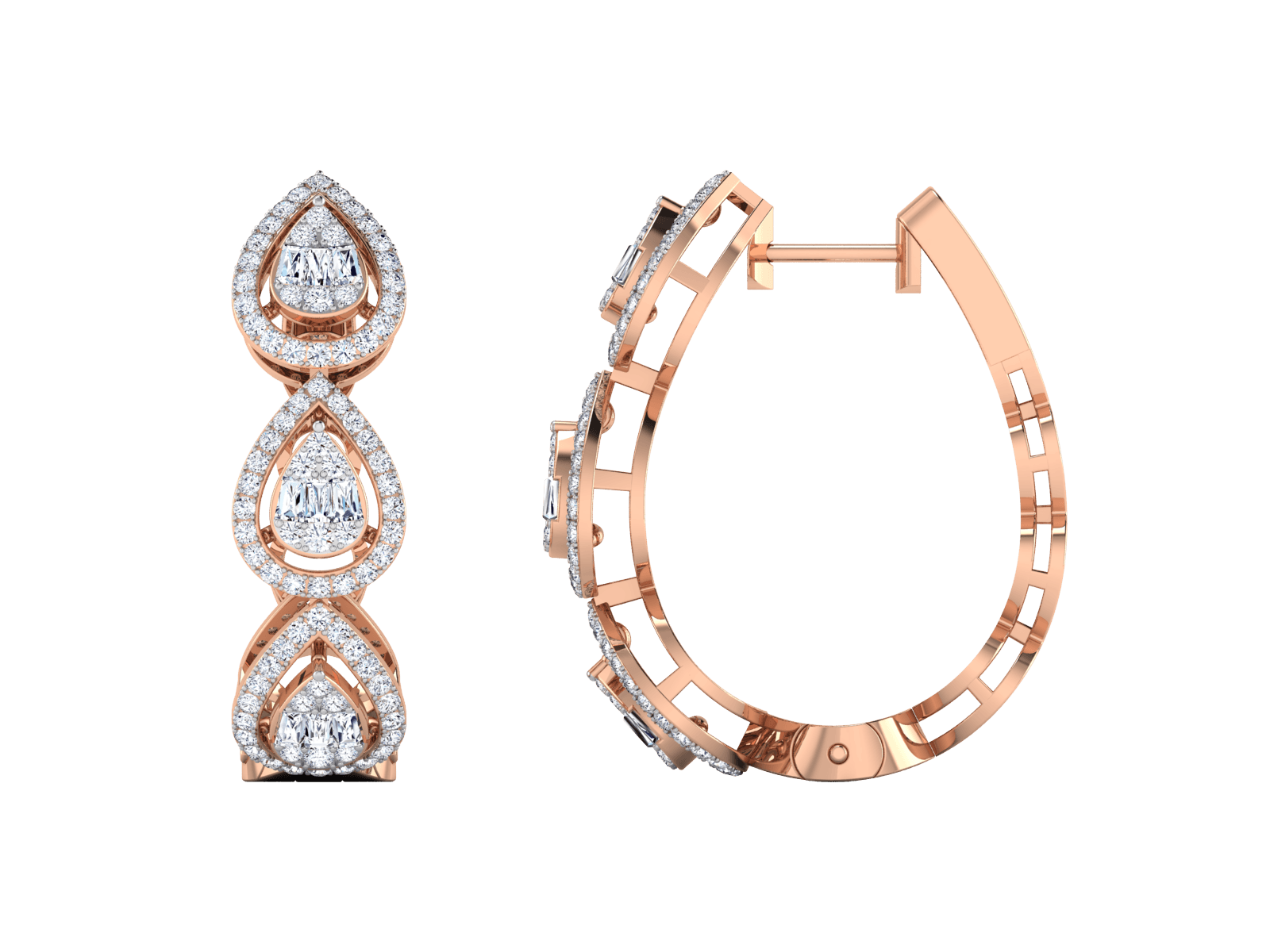 Fiore Diamond Earrings - zivar.in