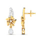 FLORAL ELEGANCE DIAMOND EARRING - zivar.co