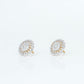 18K Yellow Gold Diamond Studs Earrings with 1.665 Ct VS GH Diamonds - Zivar.in