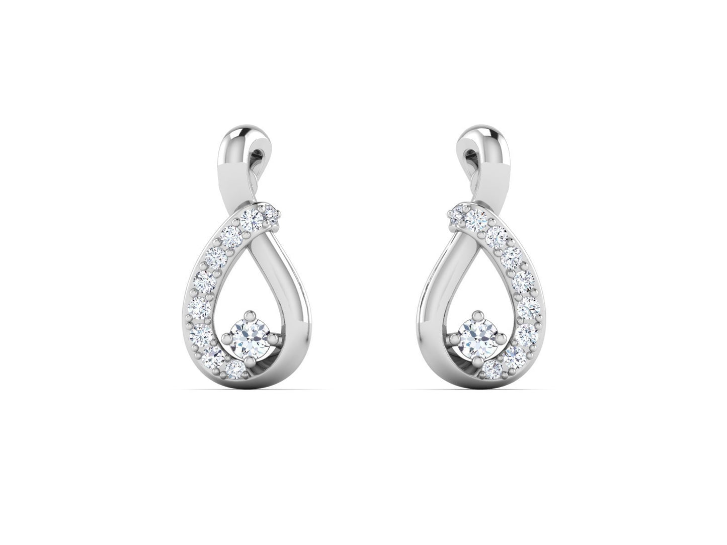 GINA DIAMOND EARRING - zivar.co