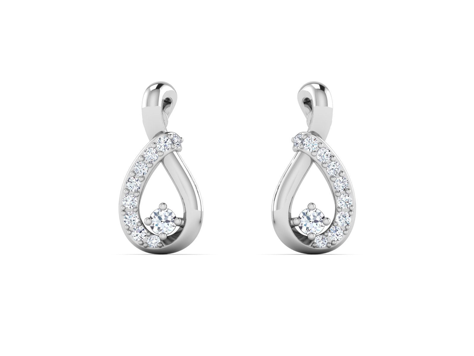 GINA DIAMOND EARRING - zivar.co