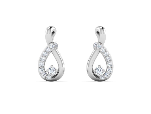 GINA DIAMOND EARRING - zivar.co