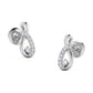 Gina Diamond Earrings in 18K White Gold with 0.10 Ct VS GH Diamonds - Zivar.in