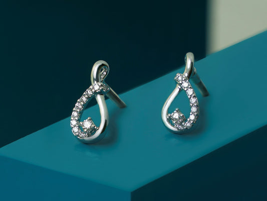 GINA DIAMOND EARRING - zivar.co