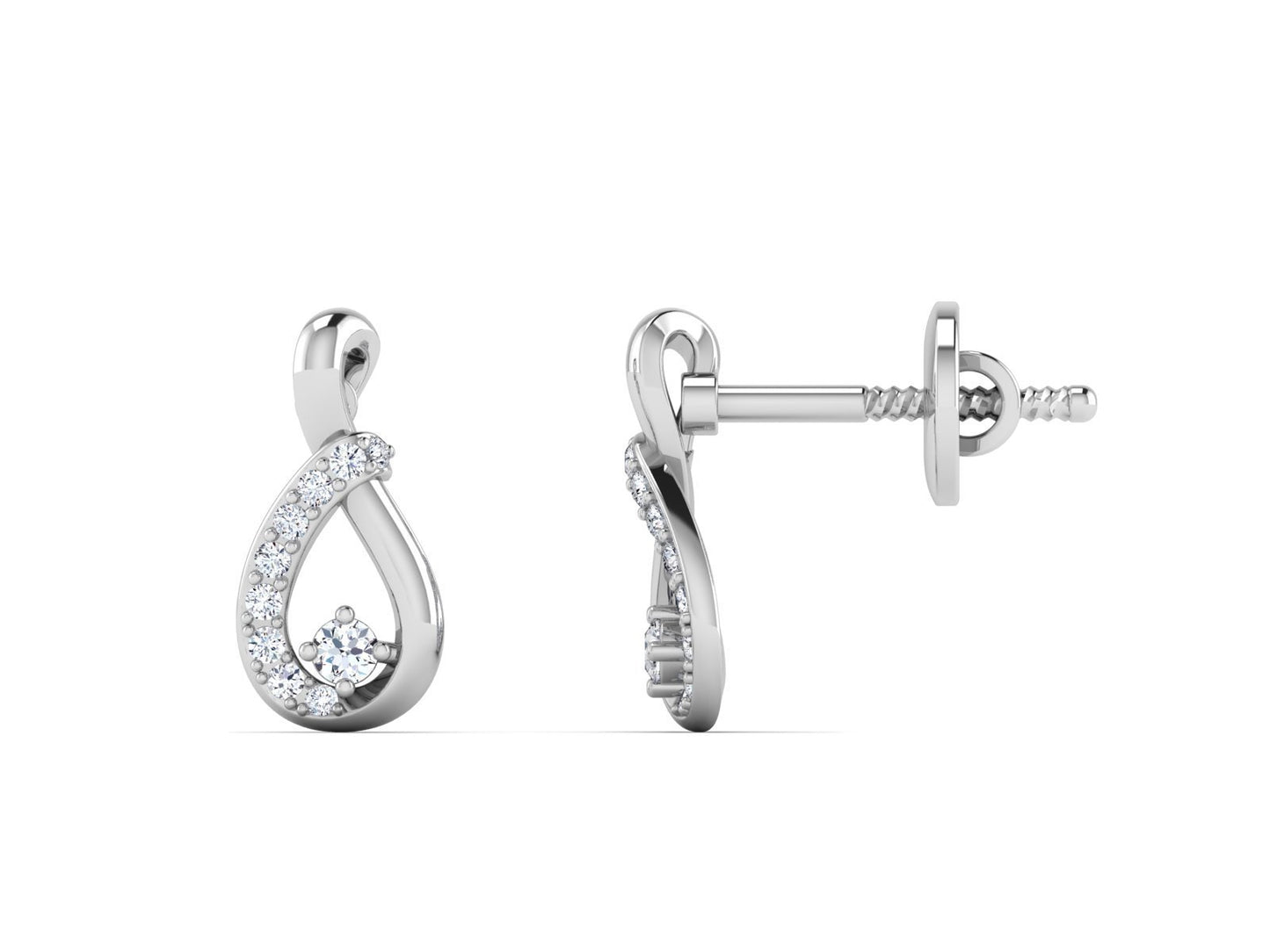 GINA DIAMOND EARRING - zivar.co