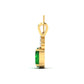 Green Revolution Diamond Pendant - zivar.in