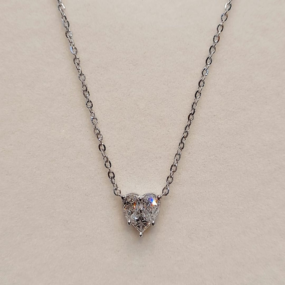 Heart Diamond Necklace - zivar.in