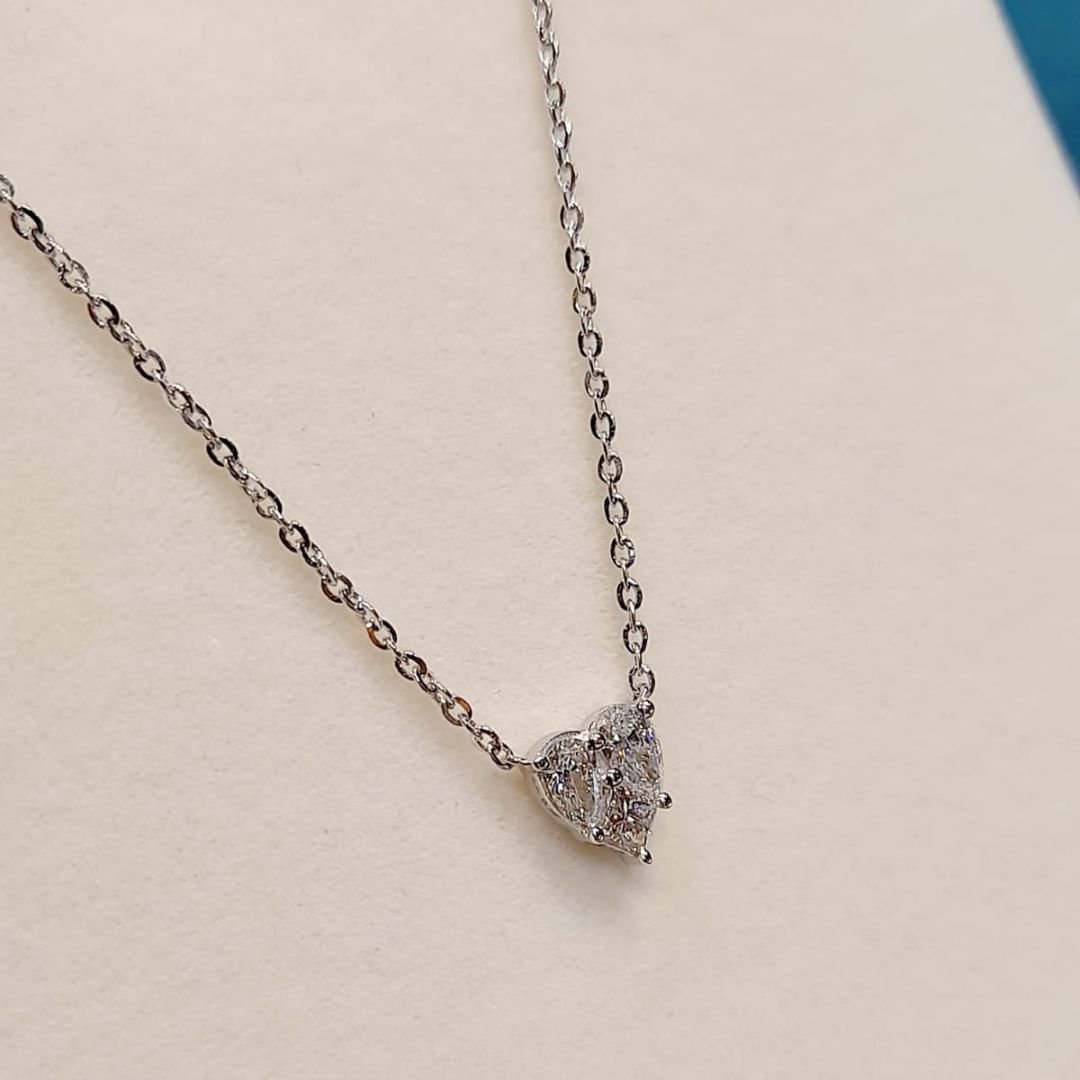 Heart Diamond Necklace - zivar.in