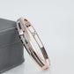 14KT Rose Gold Diamond Bracelet with 0.807 Carat Round VS GH Certified Diamonds - Zivar.in