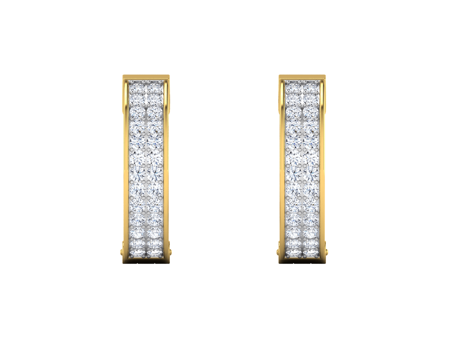 Hoop Loops Diamond Earrings - zivar.in