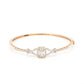 Zivar 18K yellow gold diamond bracelet with 65 round and baguette diamonds - Zivar.in