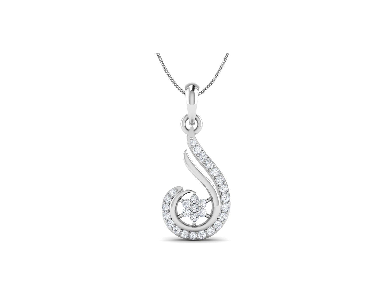 Laxmi Diamond Pendant - zivar.in