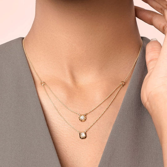 Layard Diamond Solitaire Neckpiece - zivar.in