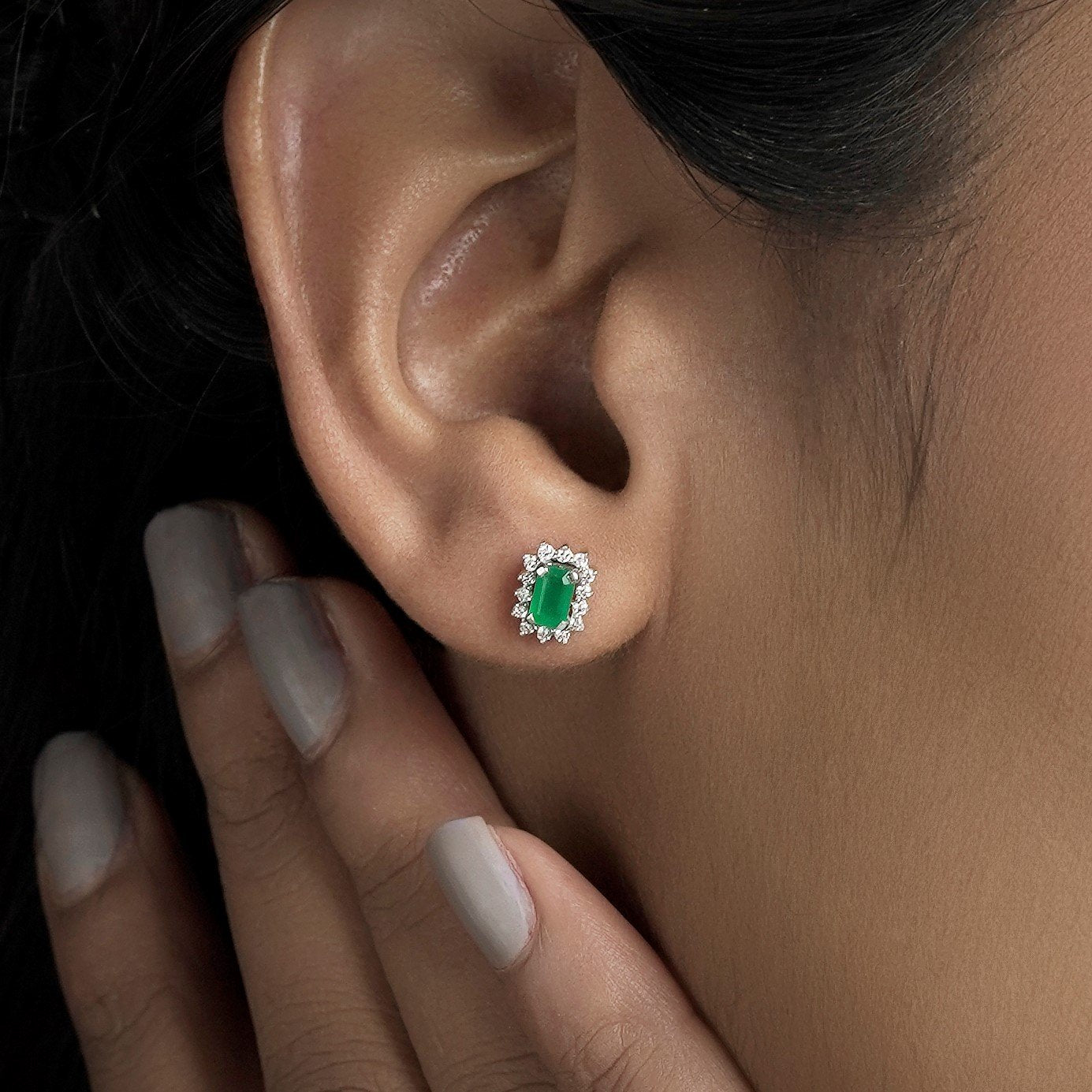 LINDSEY DIAMOND EARRING - zivar.co