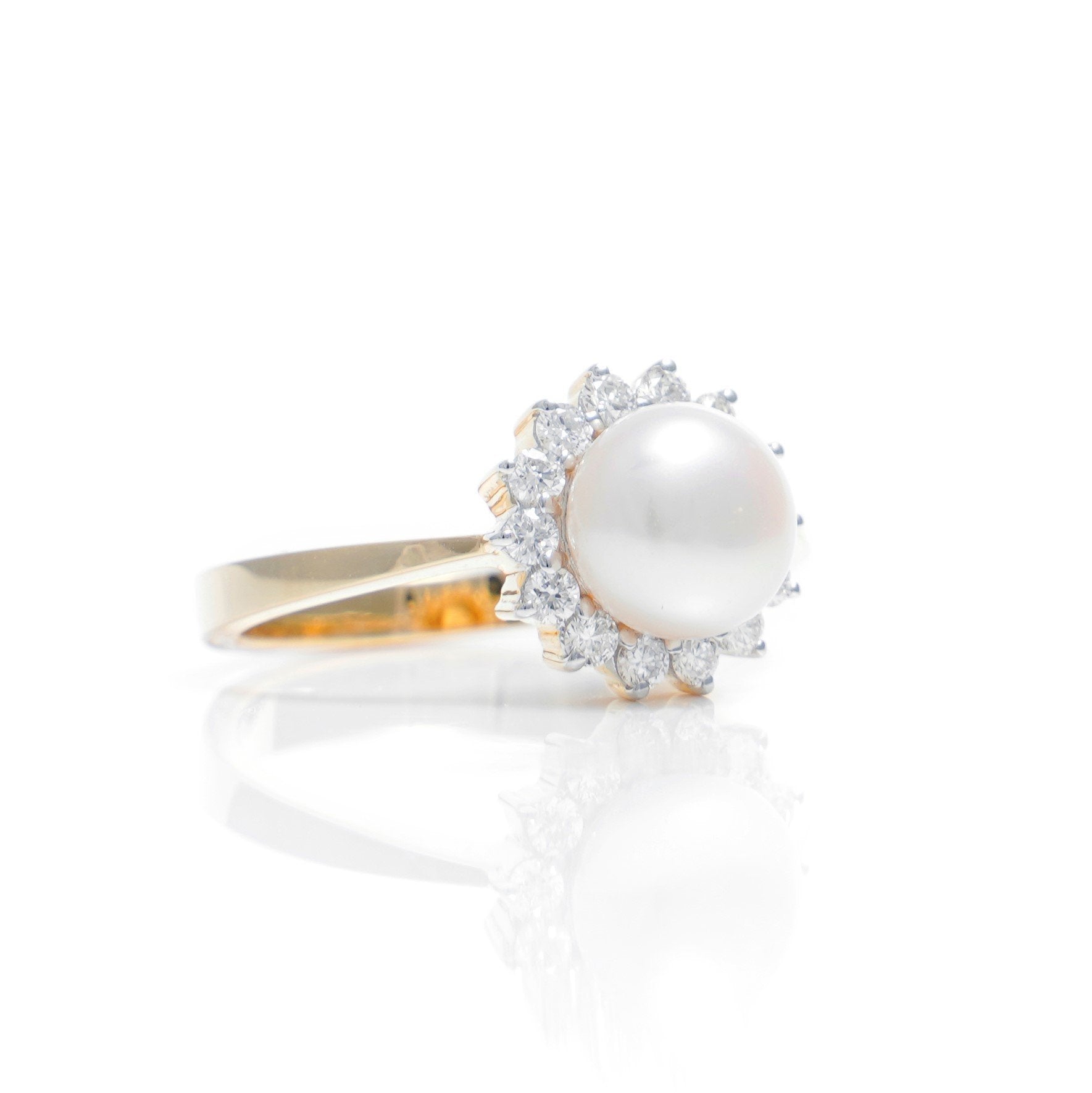 Nia Pearl Diamond Ring - zivar.co