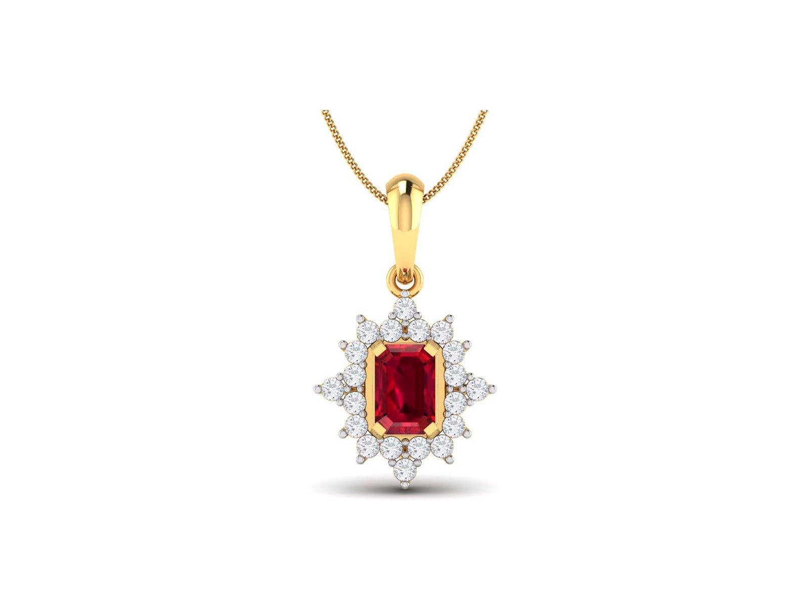 Nivedita Diamond Pendant - zivar.in