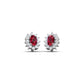 RADIANT RED DIAMOND EARRING - zivar.in