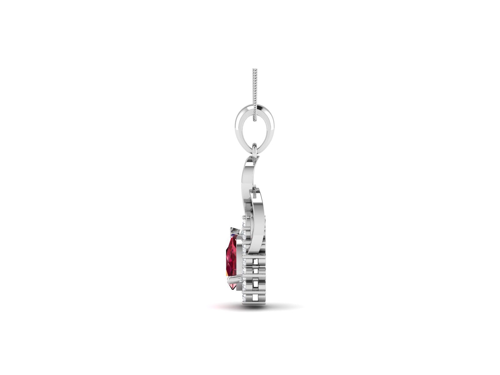 Red Rush Diamond Pendant - zivar.in